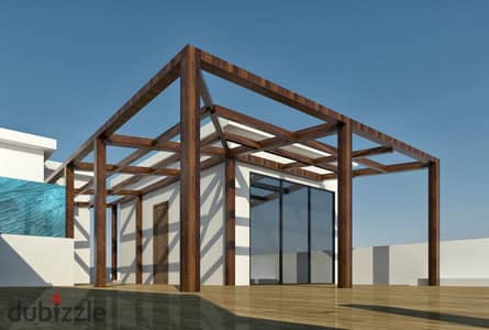 Luxury Roof for Rent in One 16 | 40m² Master BR, 60m² Terrace, Furnished Pergola & Underground Parking | EGP 40k/mo