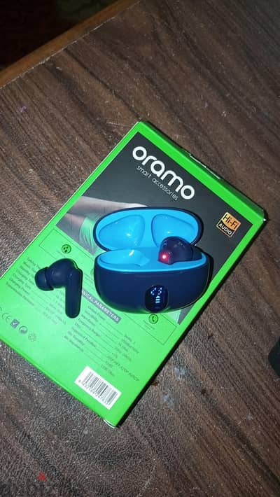 Oramo EarPhones or6 ايربودز اورامو اصلية استخدام شهر وبنص بنفس الحالة