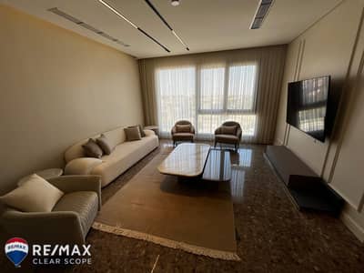شقة فندقية مفروشة 167م للإيجارتشطيب سوبر لوكس و استلام فوري في كمبوند الجازي بـ JW Marriott | محور محمد نجيب