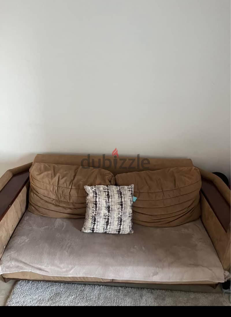 Kabbani two peice sofa set  Wooden frame 2