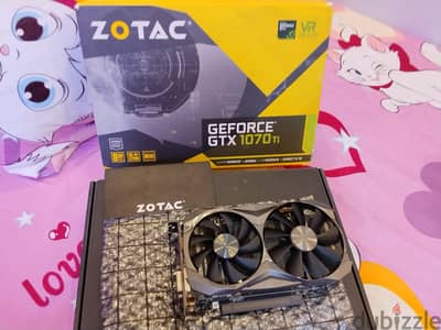 GTX Geforce Zotac gaming 1070ti oc 8 gb ddr5