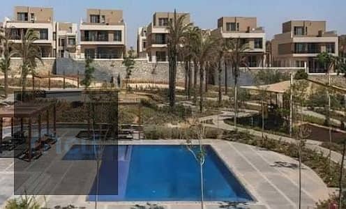 Prime Location Super Lux for sale in Palm Hills New Cairo ( Cleo Phase ) overlooking Lagoon & Land escape View , Lowest down payment and installments