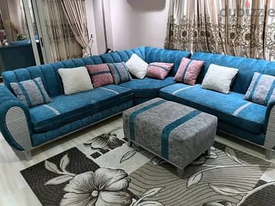 انتريه ركنة مودرن 3 قطع + فوتيه