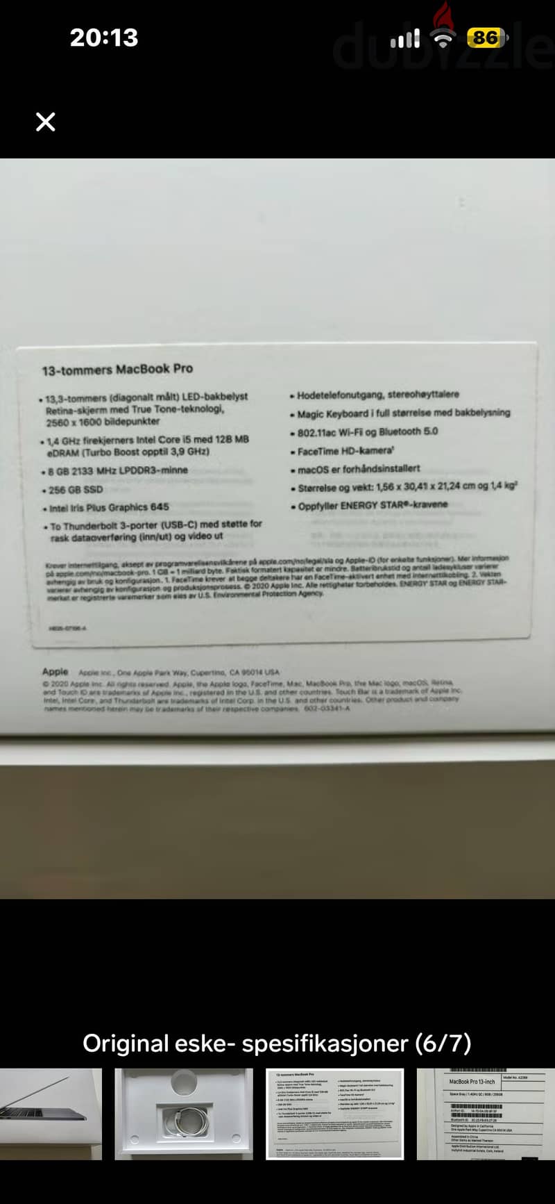 Mac Book   pro 13.2020 6