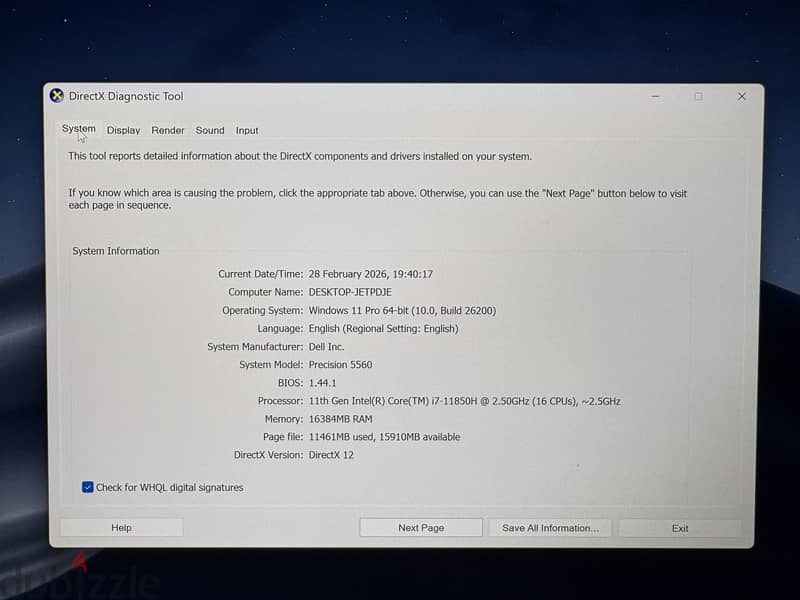 Dell precision 5560 4k 8