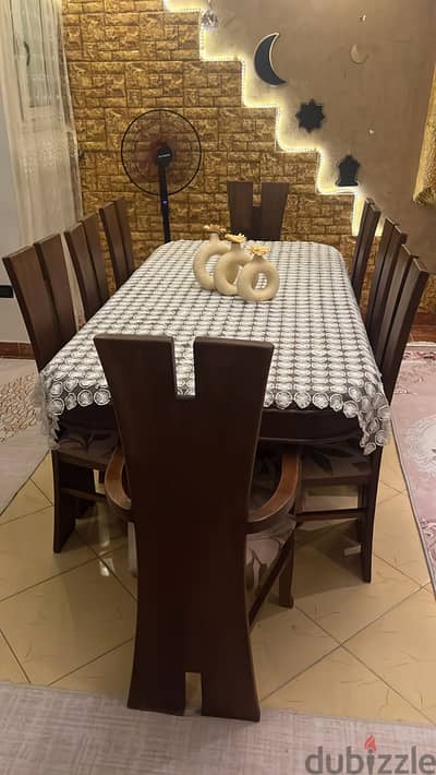 غرفه سفره كامله خشب زان