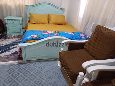 Furnished apartment for rent in West Sumeid, near Misr University, rooftop in a villa