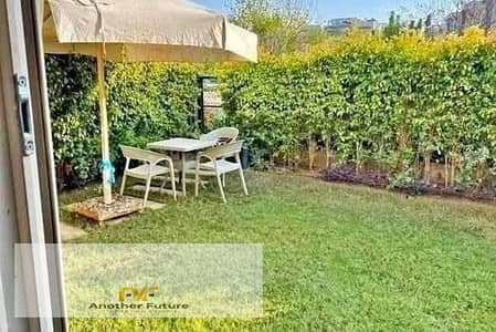 Apartment with a private garden and high-end ("super-lux") finishing, located in a distinctive compound in Al-Thawra Al-Khadra, Sheikh Zayed.