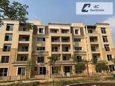 apartment ready to move with prime location -open view - best price - for sale in sarai new cairo