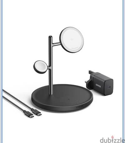 Anker MagGo Station 3-in-1 Stand MagSafe Wireless Charger 15W