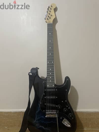 Electric Guitar SSS Stratocaster Style – Blue Lightning