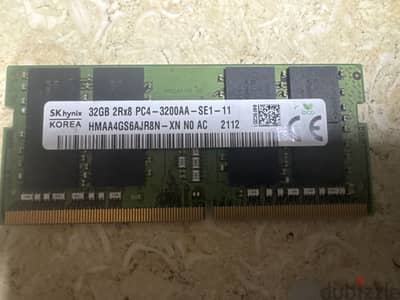32 gb DDR4 laptop RAM
