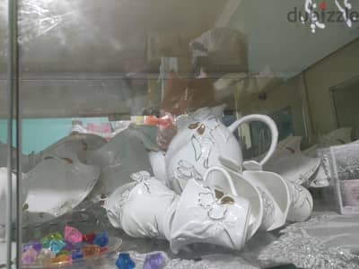 طقم شاى و جاتوه خرج نيش و طقم شربات