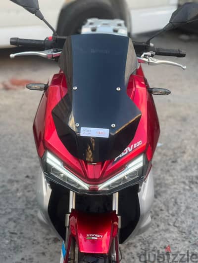 اسكوتر فيجوري ADV 200cc كسر زيرو  رخصة ثلاث سنوات للبيع