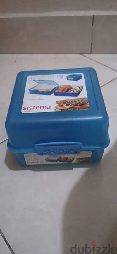 لانش بوكس سيستيما أصلي (Sistema Lunch Cube) بحالة ممتازة - متوفر لونين