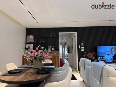 VIP furnished apartment for rent 175m first floor double view Premium Plus high luxury and privacy 3 rooms, including master, and an unobstructed sea view on the plateau with the largest green area
