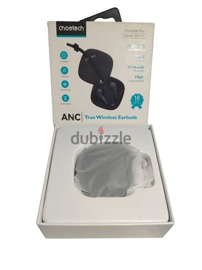 Earbuds original Choetech BH-T17 ANC Bluetooth 5.4 – شبه جديدة بالعلبة