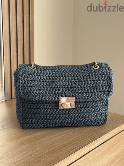 Polyester cord handbag
