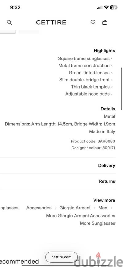 GIORGIO ARMANI sunglasses