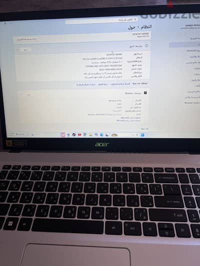لابتوب للبيع مستعمل بحاله الزيرو