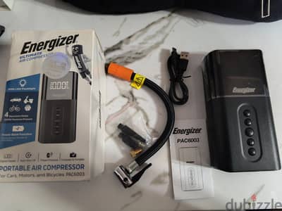 Energizer portable air compressor