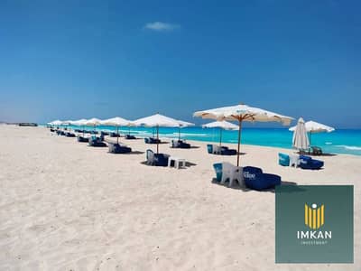 Interest-free: Chalet for sale at a special price in Jali Village, North Coast—first row on the sea, finished to an ultra-super-luxurious standard.