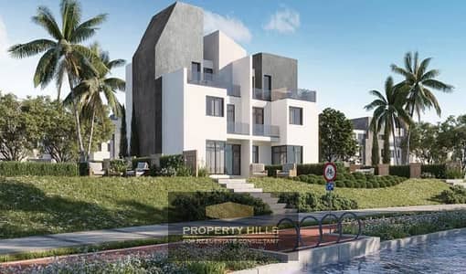 Villa for immediate delivery with a direct view of the lagoon next to The Estates, Sodic Hills of One, and minutes from Sphinx Airport