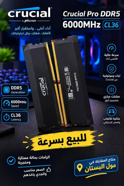 Ram ddr5 2*16Gb 6000 cl 36