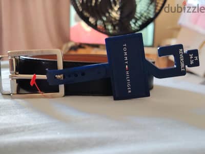 حزام جلد وارد امريكا TOMMY HILFIGER
