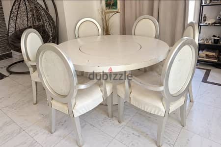 ترابيزة سفرة و6 كراسى