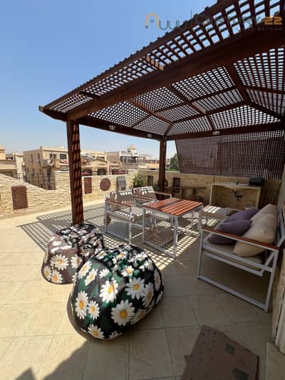 Own now a Luxury Finishing - Fully Furnished and Fully Equipped - Roof for Sale in Al Narges, Next to Fatma Al Sharbatly – Fifth Settlement -Hot price