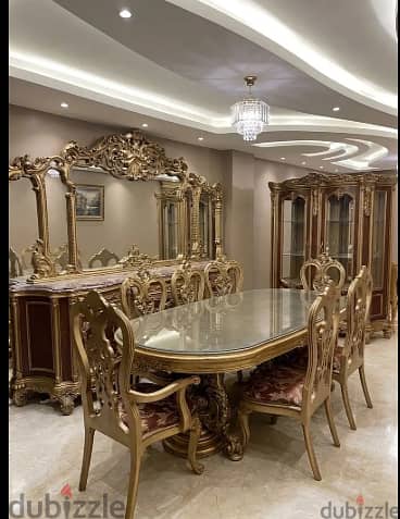غرفة سفرة كاملة 8 كراسي Classic Dining Room أقراء التفاصيل (دمنهور)
