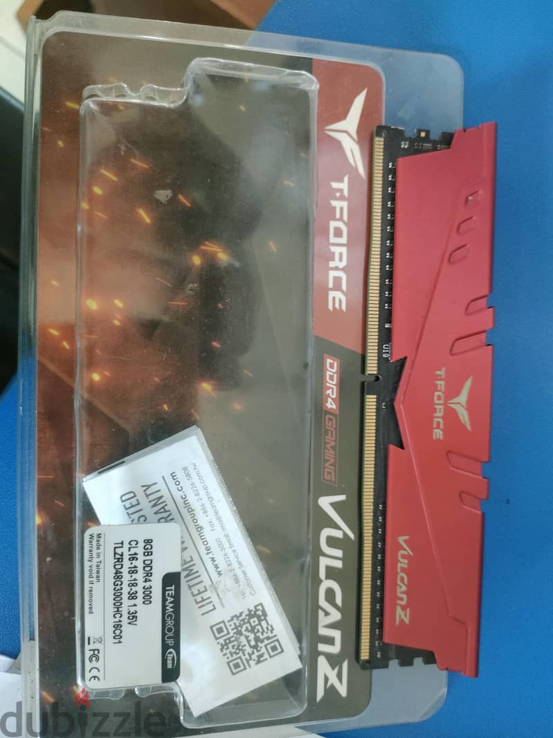 Ram 8gb ddr4 3000mhz  ( T_FORCE ) 3