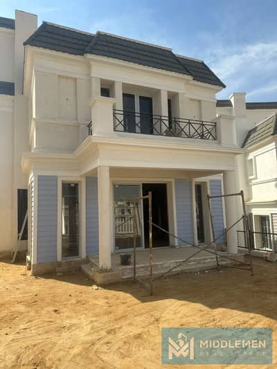 i villa 255m + 80m garden prime location under market price Mountain View iCity new cairo
