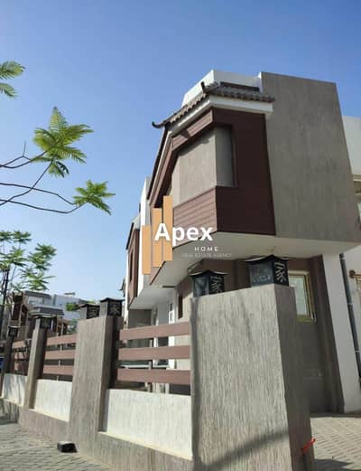 Twin House for Sale in Rock Ville Compound, Obour City! 255 sqm, ground + first + roof, semi-finished, private garden & all utilities. Unmissable oppo