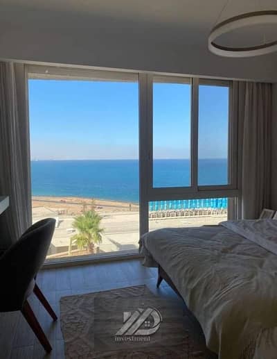 Fully finished, sea view 2bedroom chalet for sale in Il Monte Galala, Ain Sokhna; available with a down payment of 523,000 and a 10-year installment