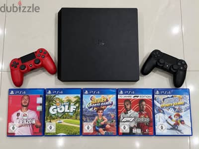PS4 Pro 1TB بحالة ممتازة جدًا للبيع