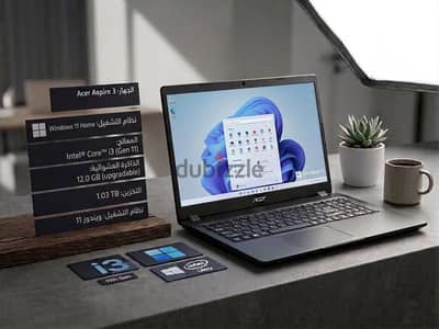 Acer Aspire 3 | i3 Gen 10 | 12GB RAM | 1TB HDD - بحالة ممتازة