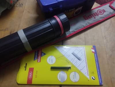 ادوات رسم اعدادي هندسة + ادوات معمل الكيمياء