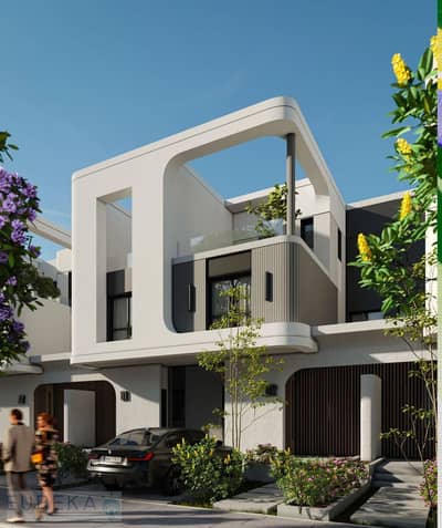 تاون هاوس 204م² (G+2) بـ كوكون مستقبل سيتي! تصميم أوسط مميز، على المحارة لتصمم بيتك على ذوقك. تسليم 2029.