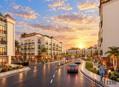 شقة 95م للبيع فى كمبوند لاكويلا حدائق اكتوبر مباشرة على طريق زويل امام جامعه زويل باحسن فرصه سكنيه واستثماريه تقسيط 10 سنين + خصم لونش