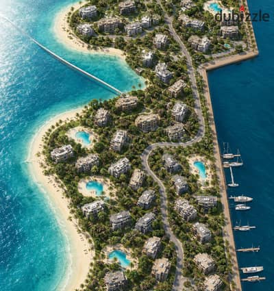 Ground Floor Chalet 190m² for Sale in SouthMed (Marina A Island) | Direct Marina & Sea View!