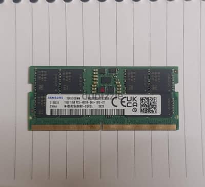 Samsung 16GB DDR5 4800MHz Laptop Ram