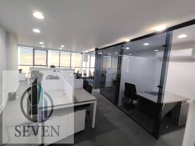 Ultra-modern, air-conditioned administrative office for rent (100 sqm) in Rehana Plaza—a premium administrative building in Zahraa El Maadi—ideal for
