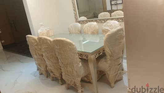 سفرة 8 كراسي جديدة كالزيرو Brand New Dining بخصم 40% (اقراء التفاصيل)