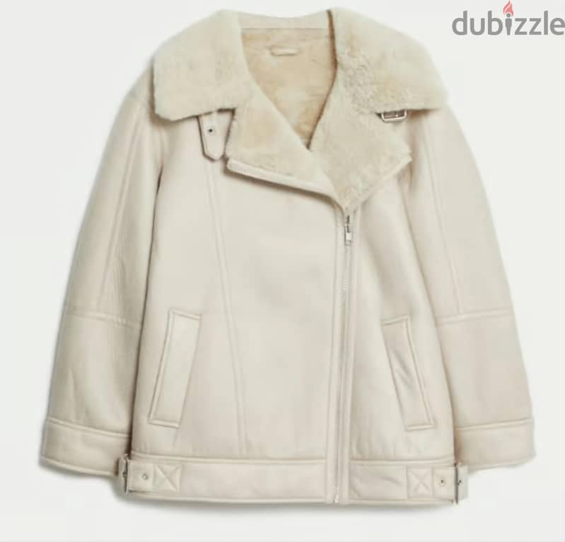 M&S oversize fur jacket 3