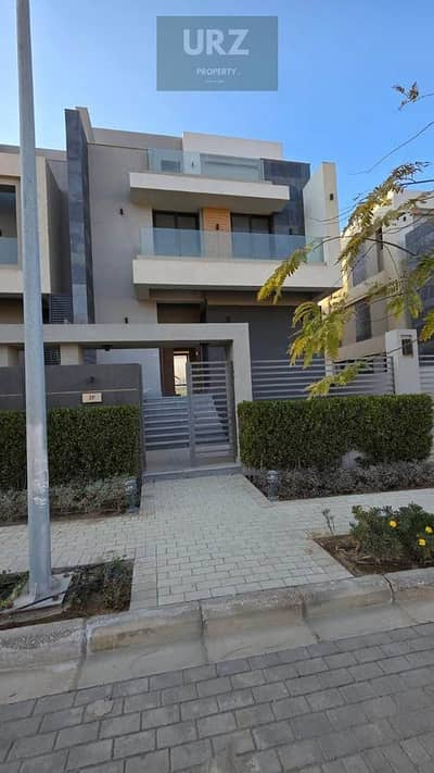 Three story villa at first launch prices prime location with open landscape view for sale in Fifth Settlement near AUC Mountain View and Madinaty