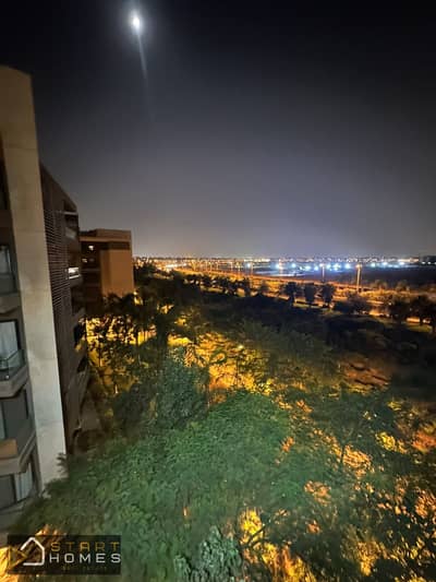 Furnished apartment for rent, 150 sqm, 3 bedrooms (including a master bedroom), located in Madinaty (B15) with a garden view.
