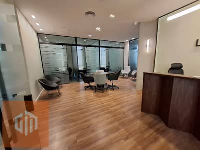 Two Entrance Fully Furnished Office 400m in New Cairo  Near Mohamed Naguib Axis