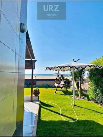 Corner villa with private pool, panoramic sea view, hotel finishing for sale in the North Coast minutes from South Med and Ghazala